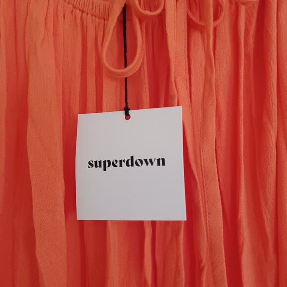 Superdown Ariana Tangerine Halter Maxi Dress XS NWT - Picture 16 of 16